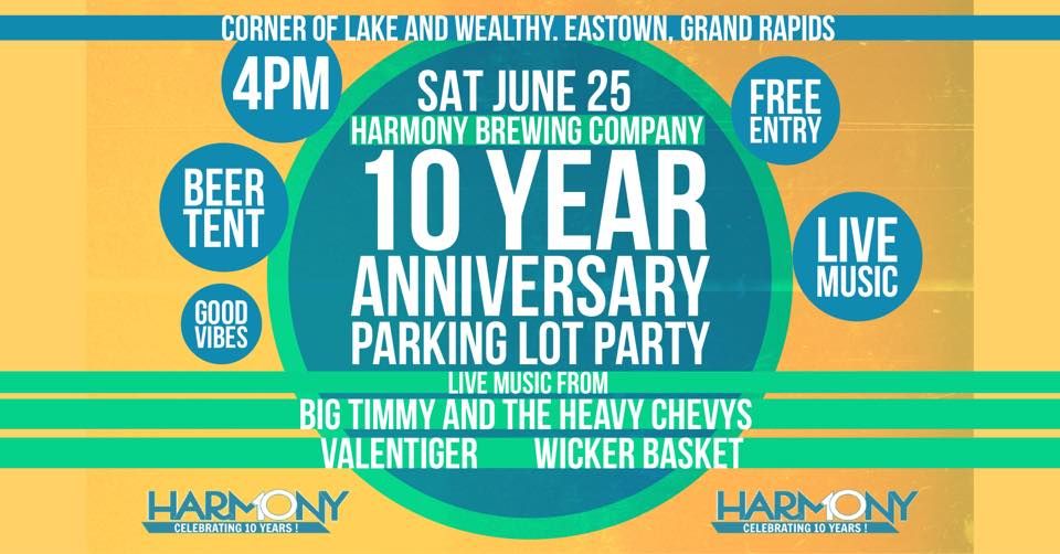 Harmony Brewing Company 10 Year Anniversary Parking Lot Party Eastown harmony-brewing-company-10-year-anniversary-parking-lot-party-eastown