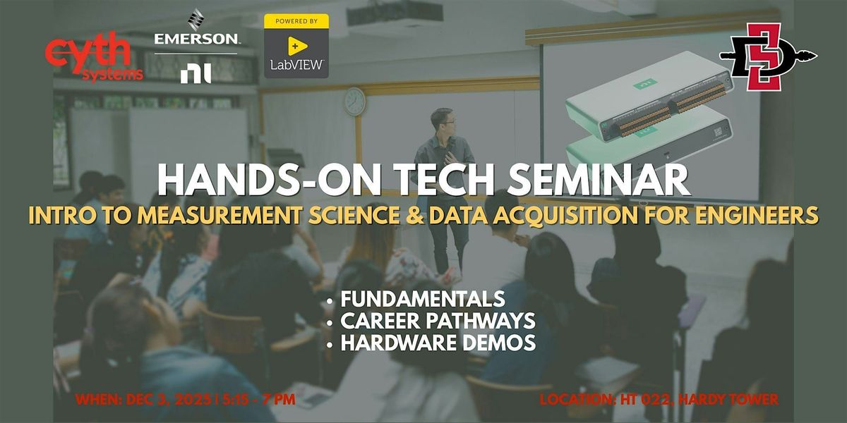 SDSU + Cyth Systems| Data Acquisition & Measurement | Real-World Seminar, 3 December | Event in San Diego