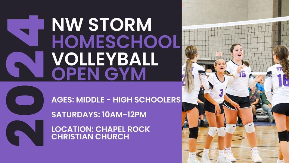 NW Storm Homeschool Volleyball Open Gym , Chapel Rock Christian Church