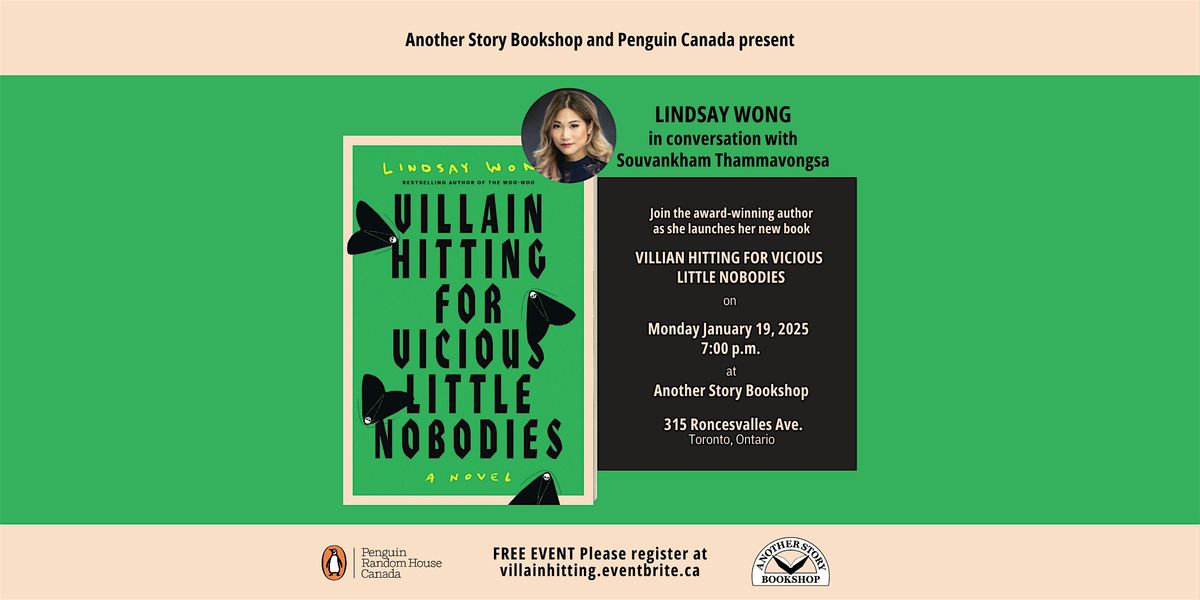 Book Launch: Lindsay Wong, in conversation with Souvankham Thammavonga, 19 January | Event in Toronto | AllEvents