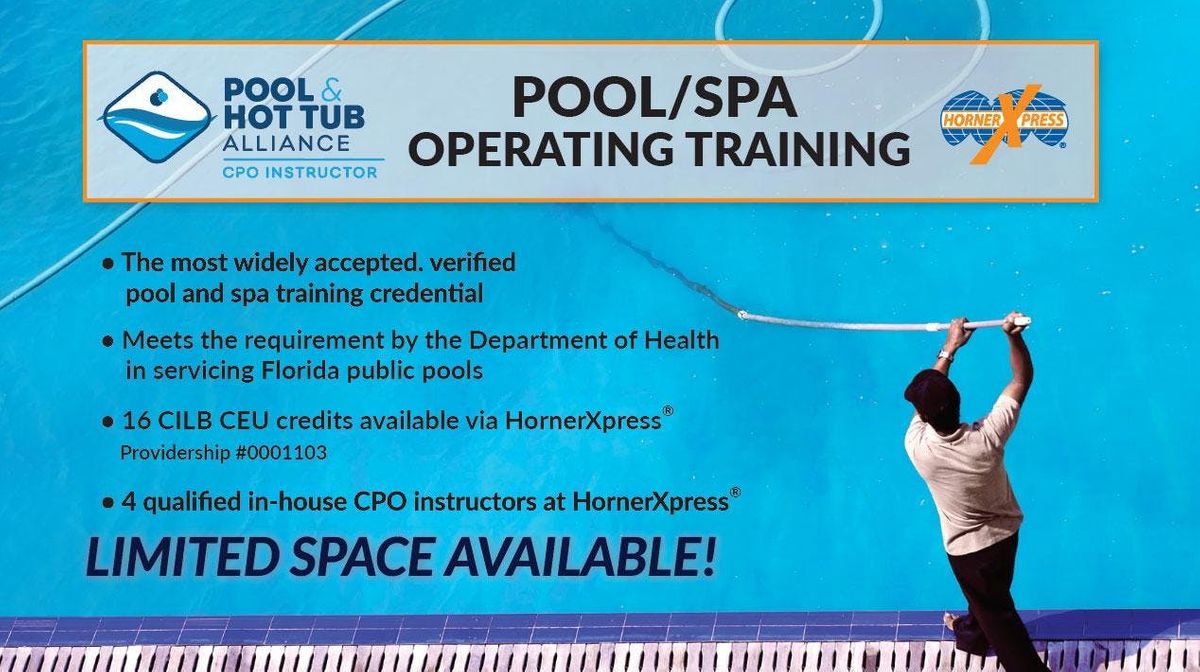 Hornerxpress Phta Certified Pool Spa Operator Training West Palm Beach