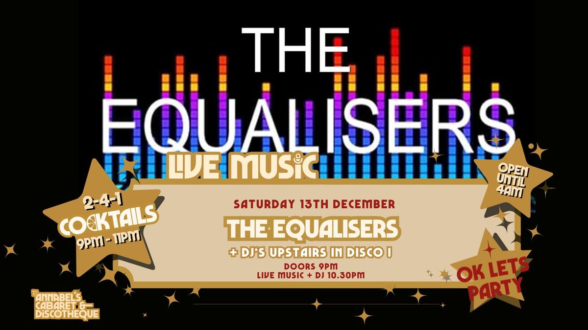 Live Music: THE EQUALISERS  // Annabel’s Cabaret &amp; Discotheque, 13 December | Event in Plymouth