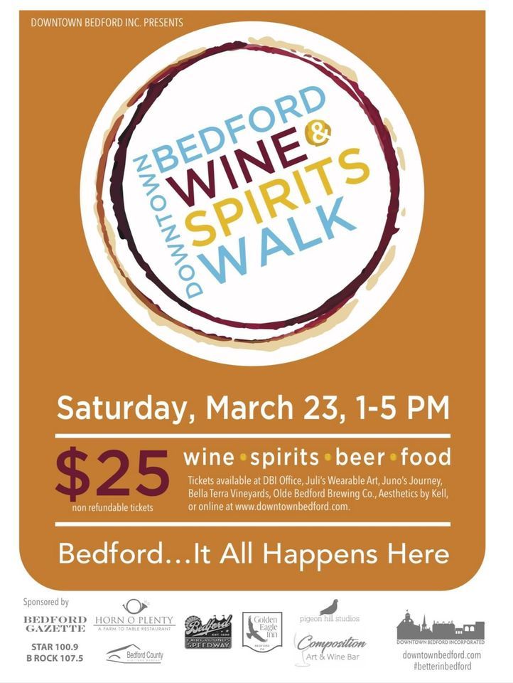 RMDC Bedford Wine & Spirits Walk, 267 Four Seasons Rd, Boswell, PA, Jennerstown, 23 March 2024