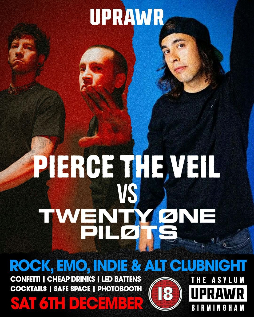 Pierce the Veil vs Twenty One Pilots Clubnight! , 6 December | Event in Birmingham | AllEvents