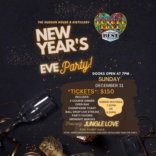 Celebrate New Years with Hudson House, The Hudson House & Distillery