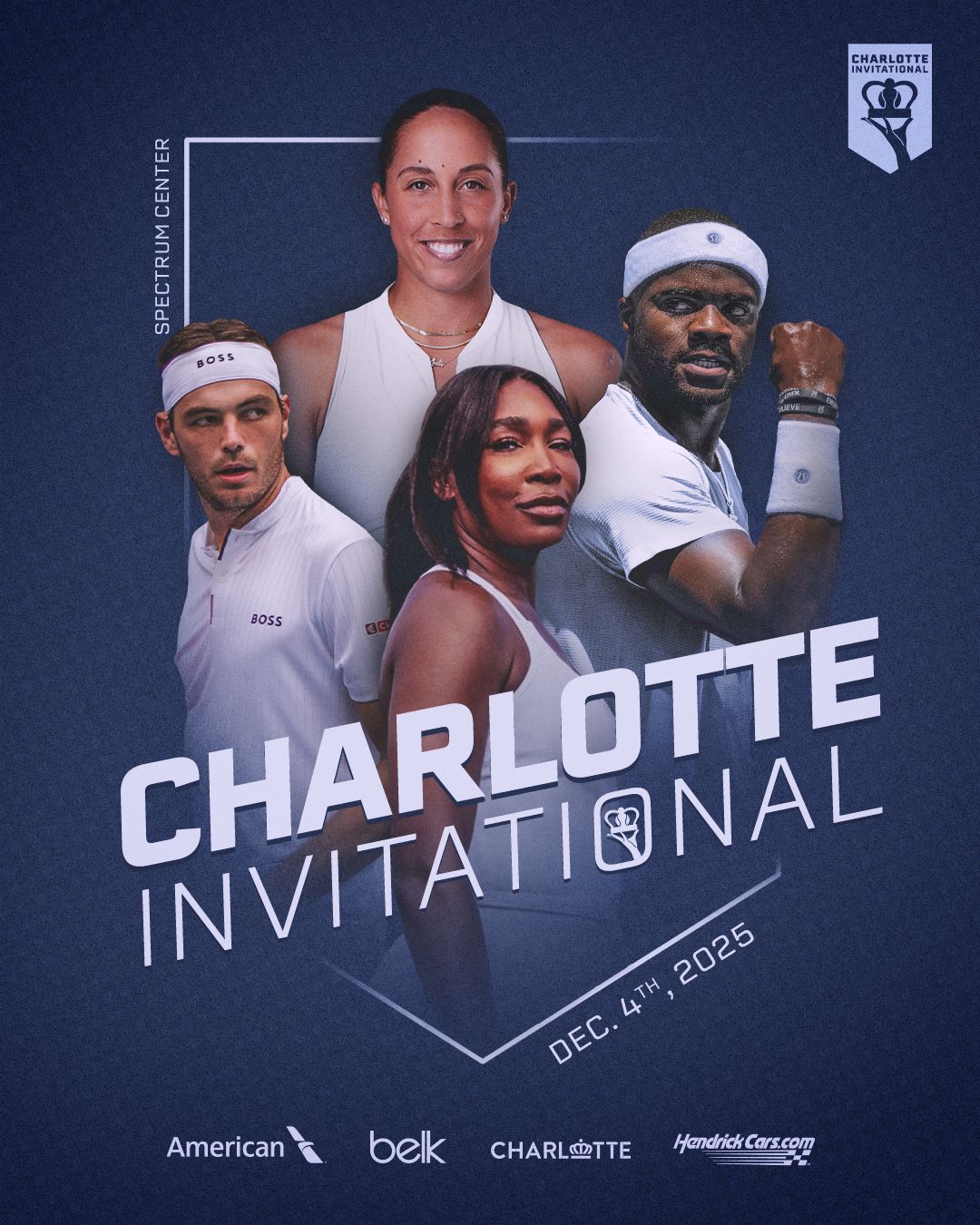 Charlotte Invitational: Madison Keys vs. Venus Williams & Frances Tiafoe vs. Taylor Fritz, 3 December