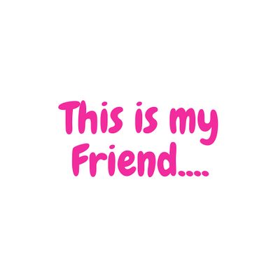 This is my Friend... logo