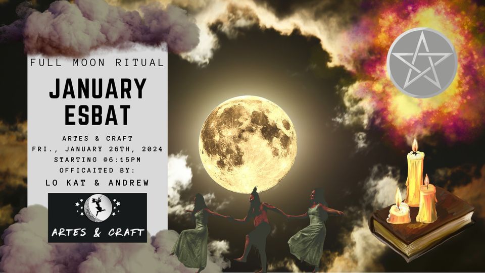 Janurary Full Moon / Esbat Ritual, Artes & Craft, Hartford, January 26