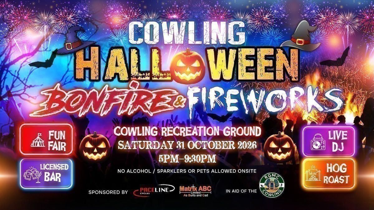 COWLING BONFIRE & FIREWORKS NIGHT , Cowling Recreation Ground, Haworth ...