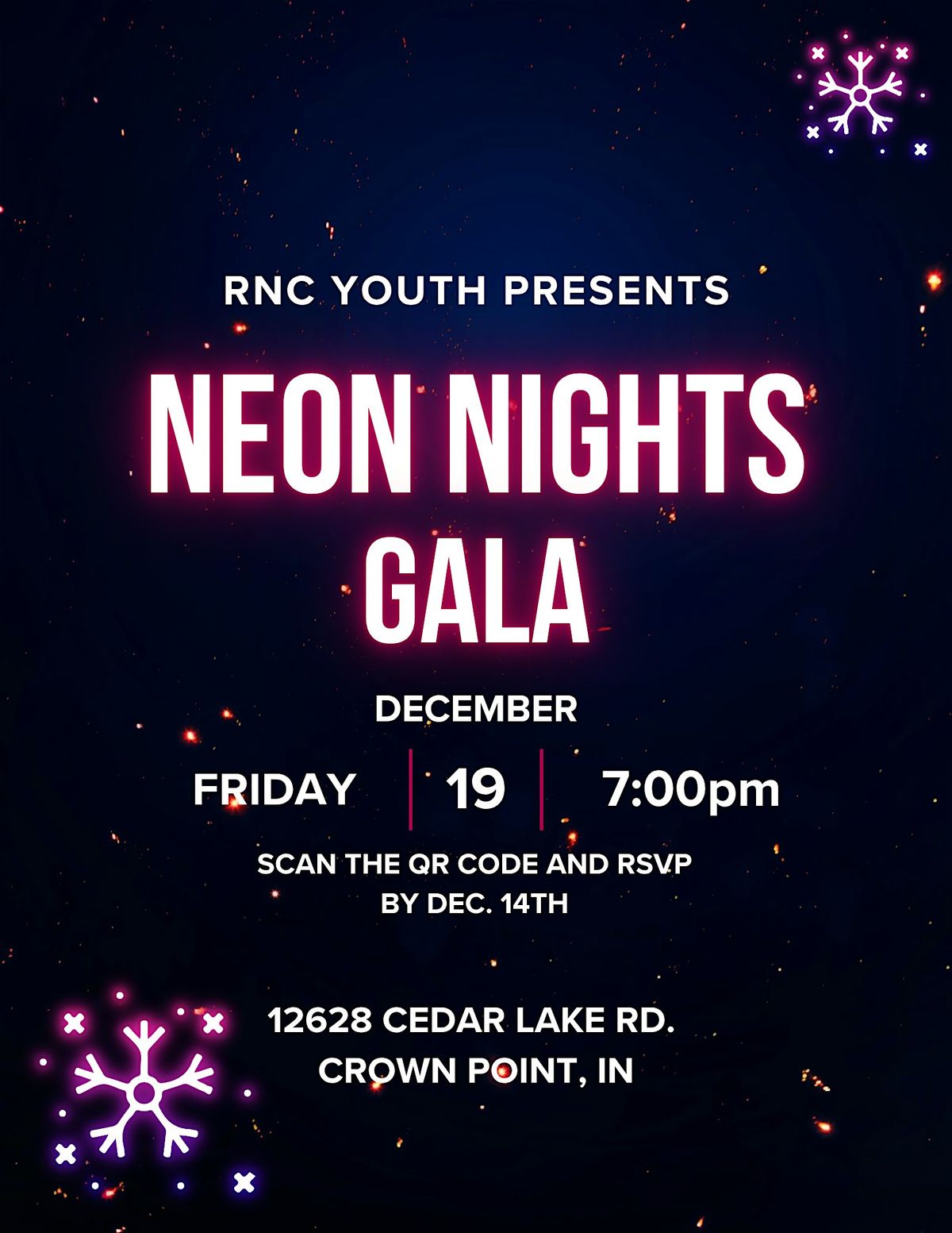 Neon Nights 3rd Annual Gala, 19 December | Event in Crown Point | AllEvents