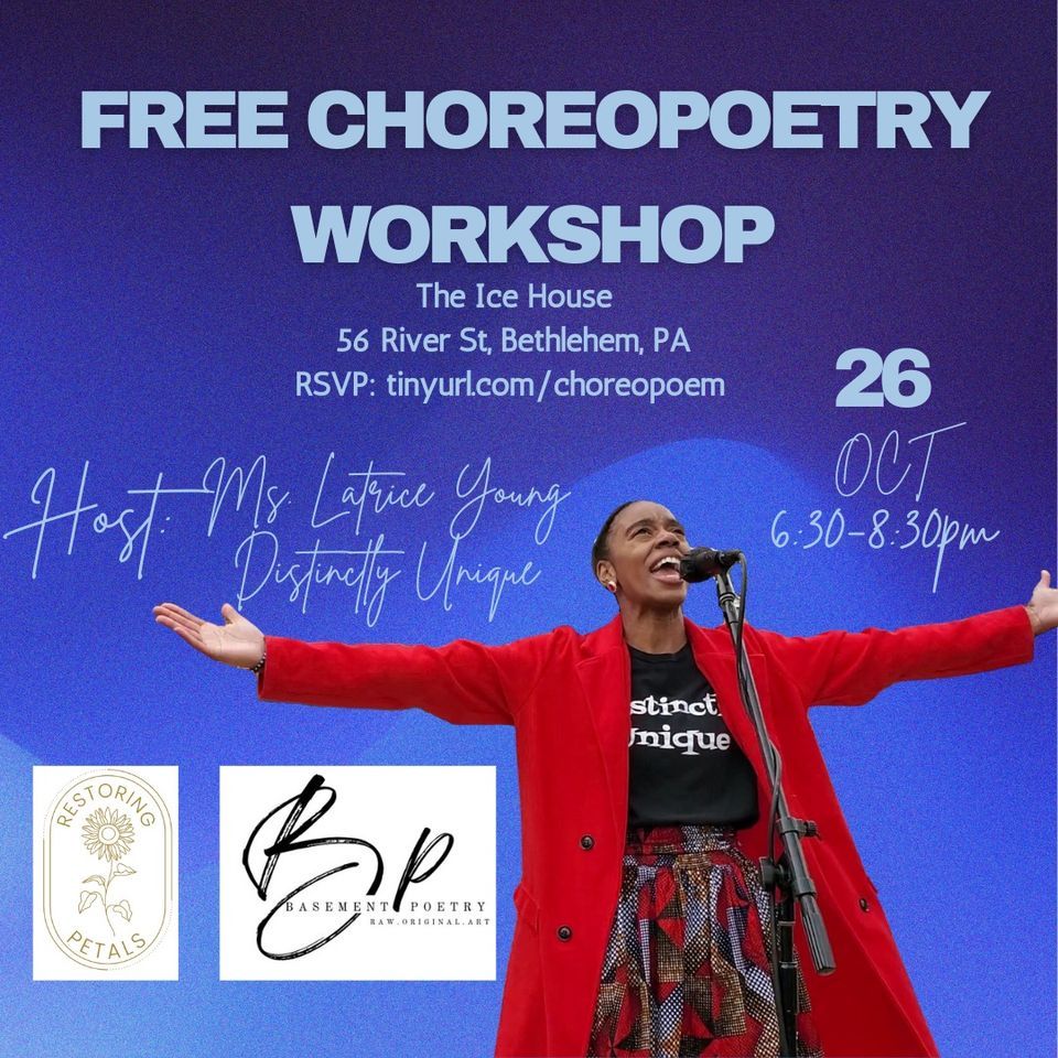 Choeropoetry Workshop with Ms. Latrice Young, IceHouse Tonight