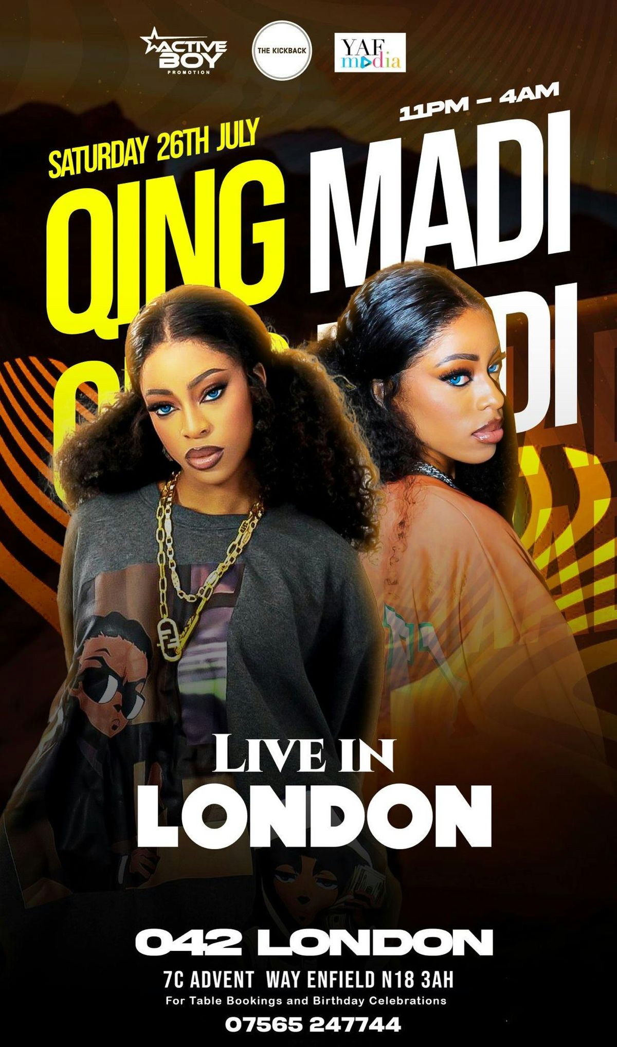Qing Madi Live In London UK, 26 July | Event in Enfield | AllEvents