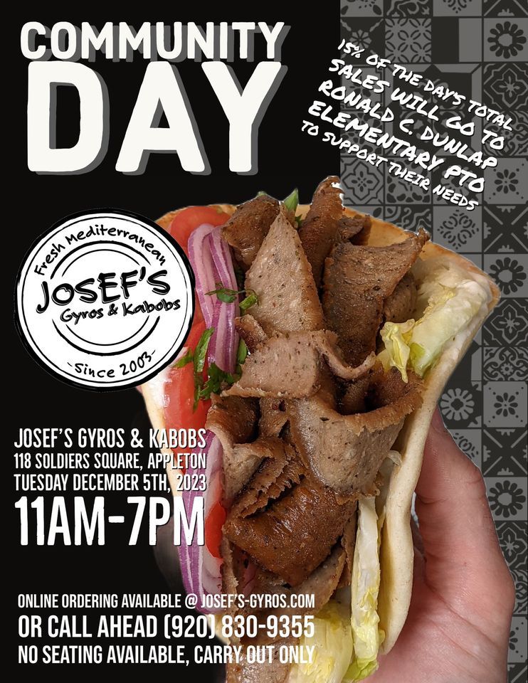 Josef’s Gyros & Kabobs Community Day, Josef's Gyros and Kabobs