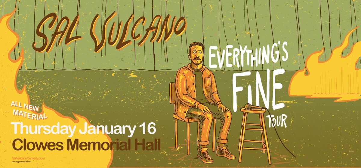 Sal Vulcano: Everything's Fine Tour at Cullen Performance Hall, 9 January | Event in Houston | AllEvents