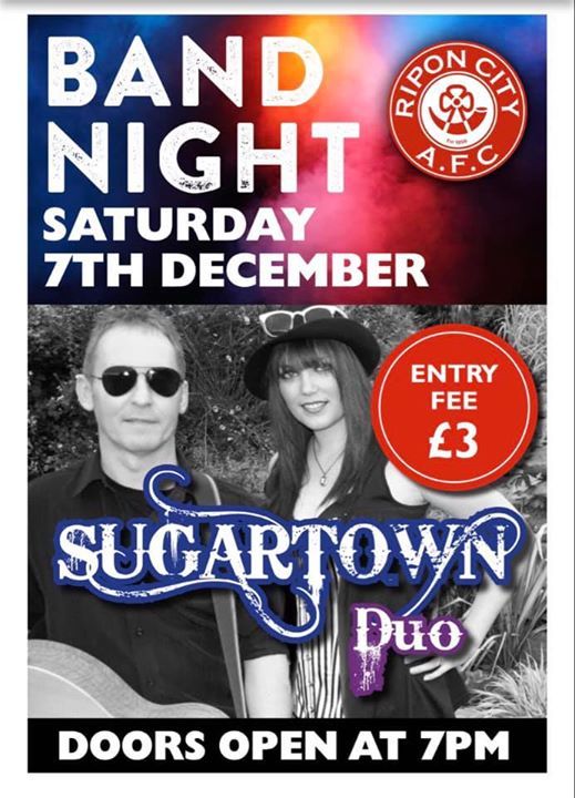 Sugartown Live Music, Mallorie Park, Ripon, December 7 2019