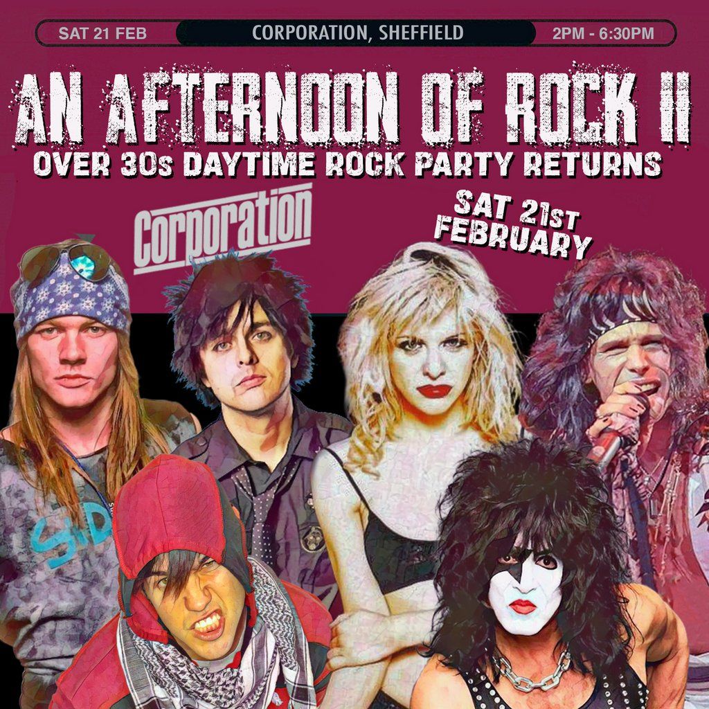 An Afternoon of Rock II: SHEFFIELD (Over 30s Rock/Metal) 3pm-7pm, 21 February | Event in Sheffield | AllEvents