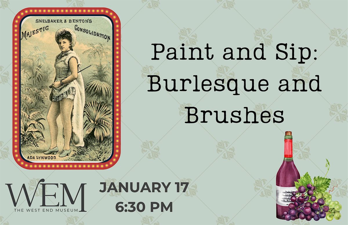 Paint and Sip: Burlesque and Brushes, 17 January | Event in Boston | AllEvents