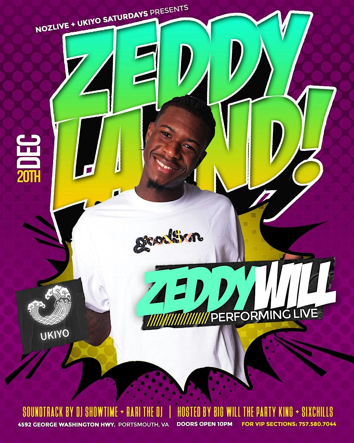 Ukiyo Saturday Night hosted by ZEDDY WILL, 20 December | Event in Portsmouth | AllEvents