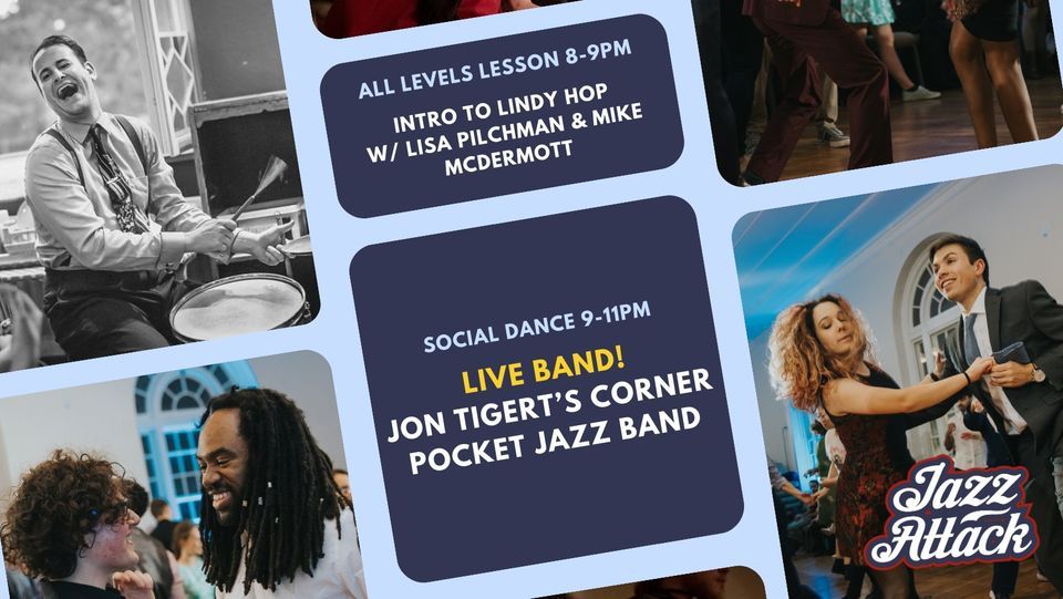 Corner Pocket Jazz Band LIVE Jazz Attack 3/14 Philly Lindy Hop