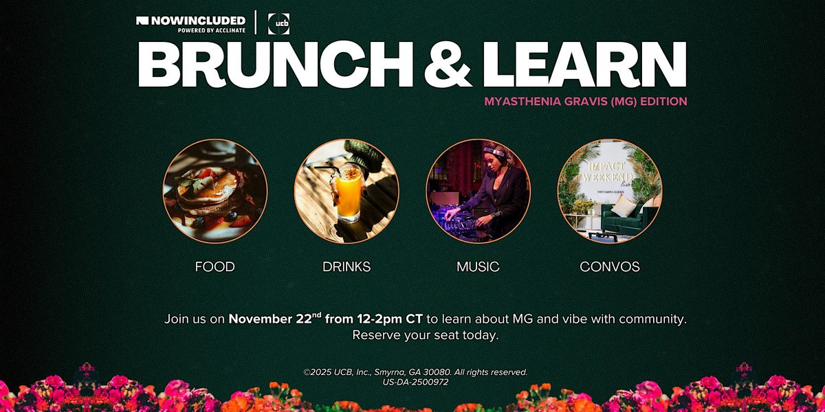 Brunch and Learn - Myasthenia Gravis Edition in Houston, TX, 22 November | Event in Houston | AllEvents