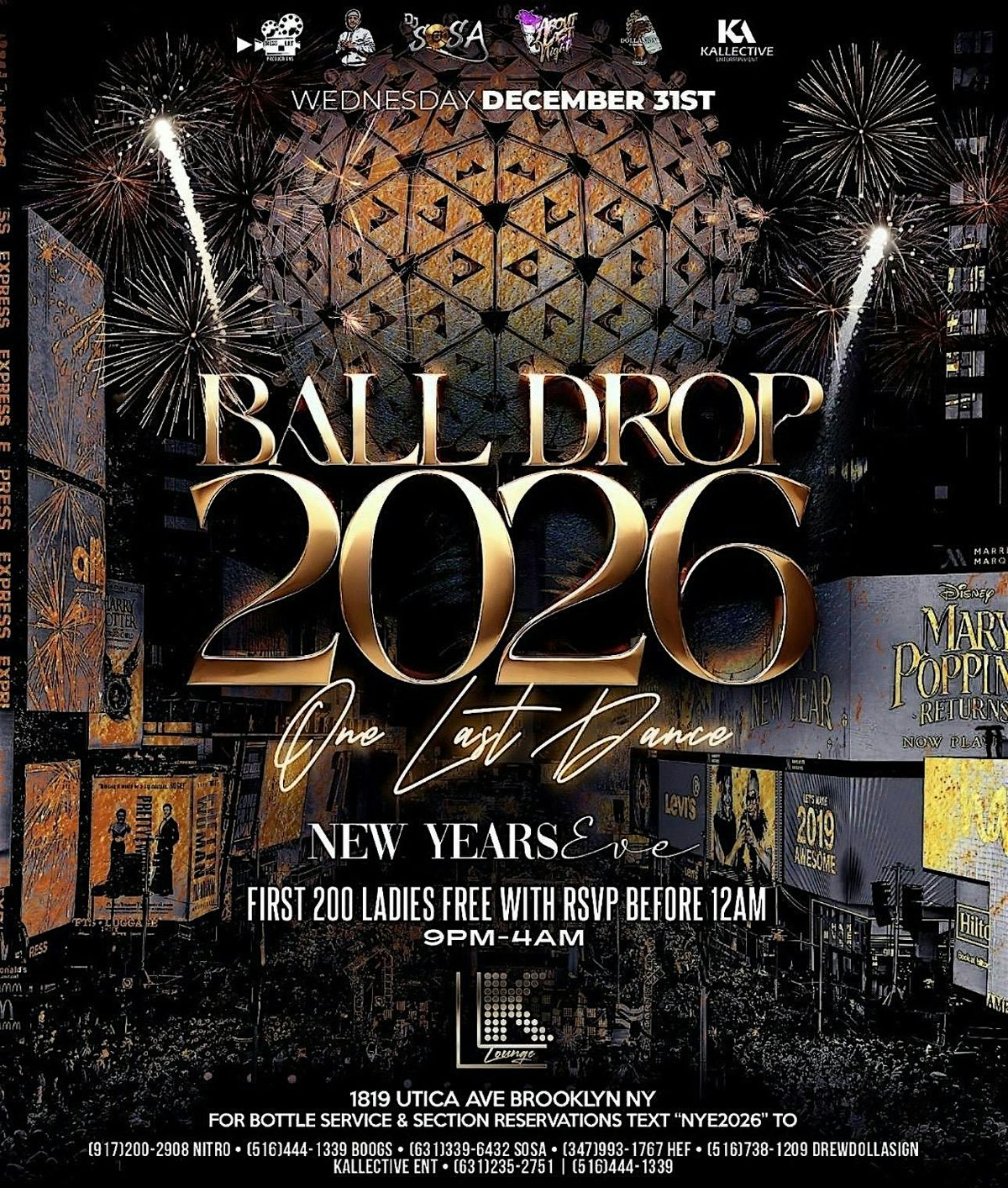 Ball Drop 2026 One Last Dance, 31 December | Event in Brooklyn | AllEvents