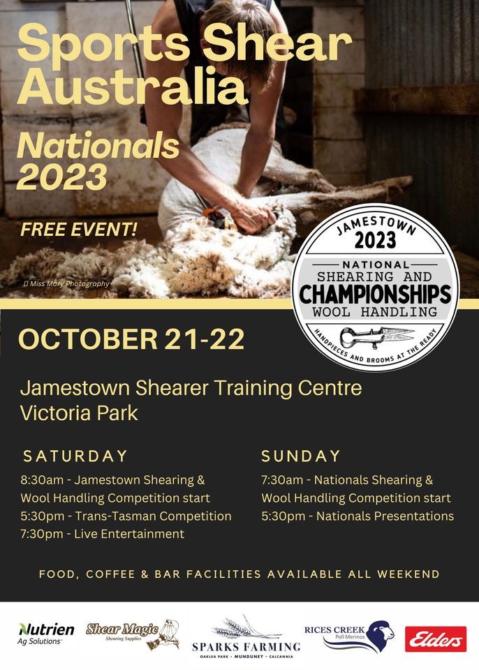 Sports Shear Australia Shearing and Wool Handling Nationals 2023