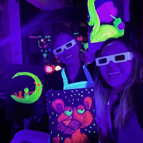 Neon Paint & Sip Experience | Event in San Francisco | AllEvents