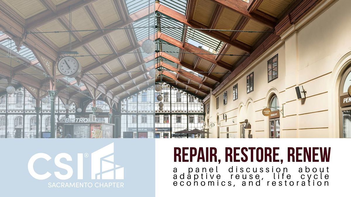 Repair, Restore, Renew: an AEC Panel, Lionakis, Sacramento, 12 November ...
