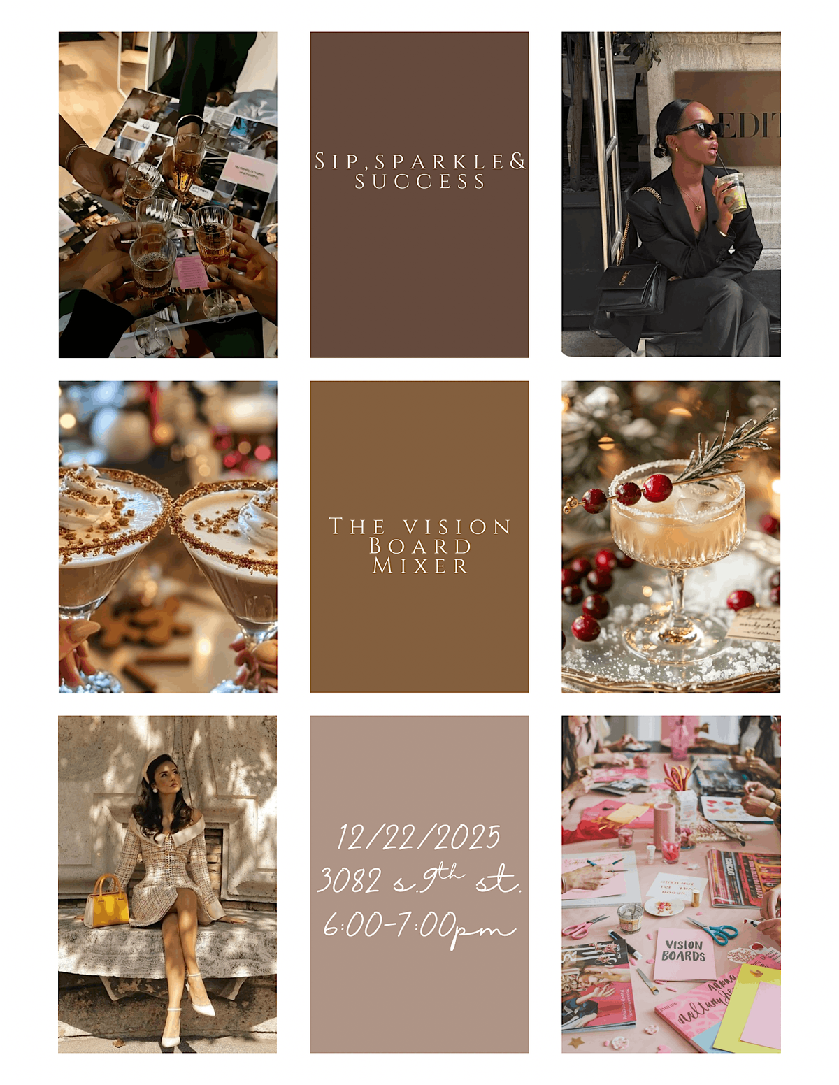 Sip, Sparkle & Success: The Vision Board Mixer, 22 December | Event in Kalamazoo | AllEvents