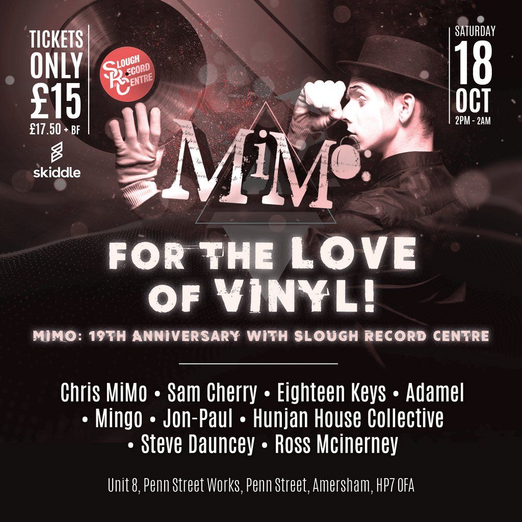 MiMo: 19th Anniversary with Slough Record Centre, 18 October | Event in High Wycombe | AllEvents