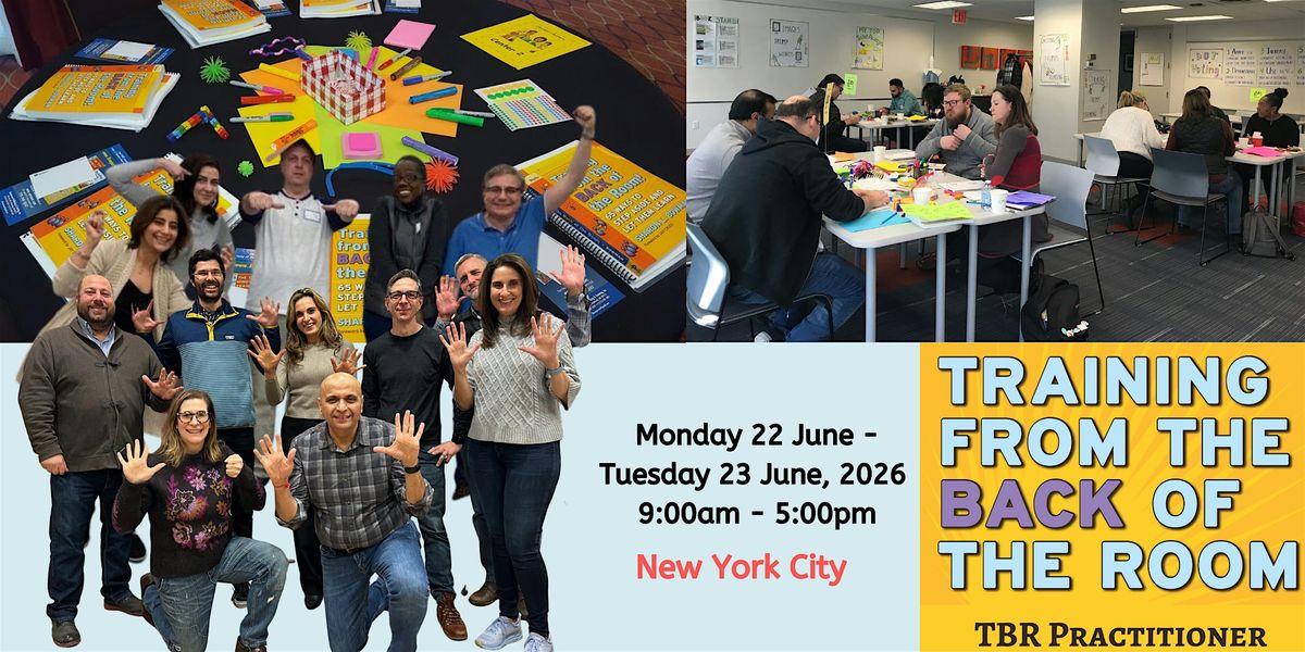 Training from the Back of the Room, 22 June | Event in New York | AllEvents