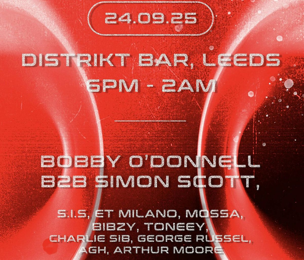 8 Cliff Records @ Distrikt, w/ Bobby O'Donnell &amp; Simon Scott, 24 September | Event in Leeds | AllEvents