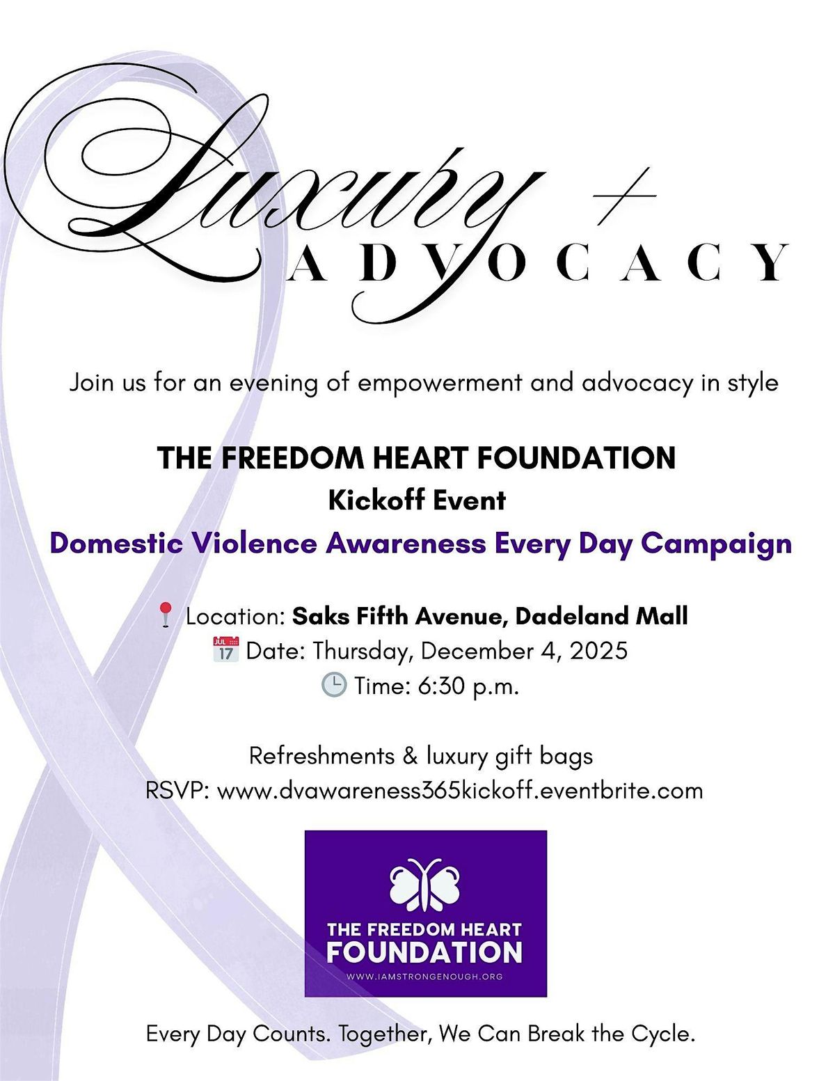 Freedom Heart Foundation DVA365 Kickoff, 4 December | Event in Miami | AllEvents