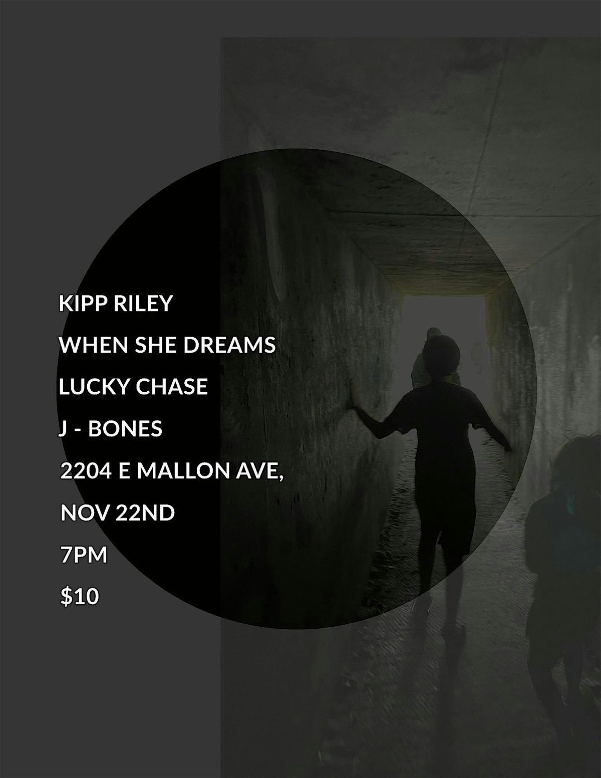 Kipp Riley, When She Dreams and Lucky Chase, 22 November | Event in Spokane | AllEvents