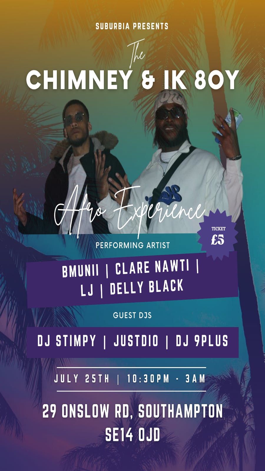 The Chimney and I K 8OY Experience , 25 July | Event in Southampton | AllEvents