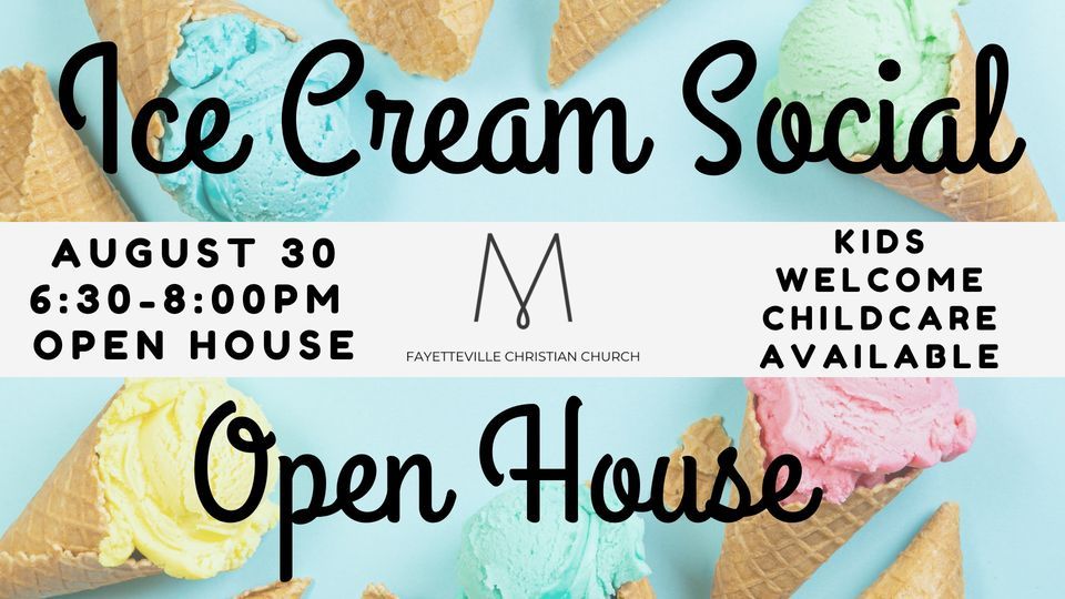 Ice Cream Social & FCC MOPS Open House, Fayetteville Christian MOPS & MOMSNext, August 30 2023