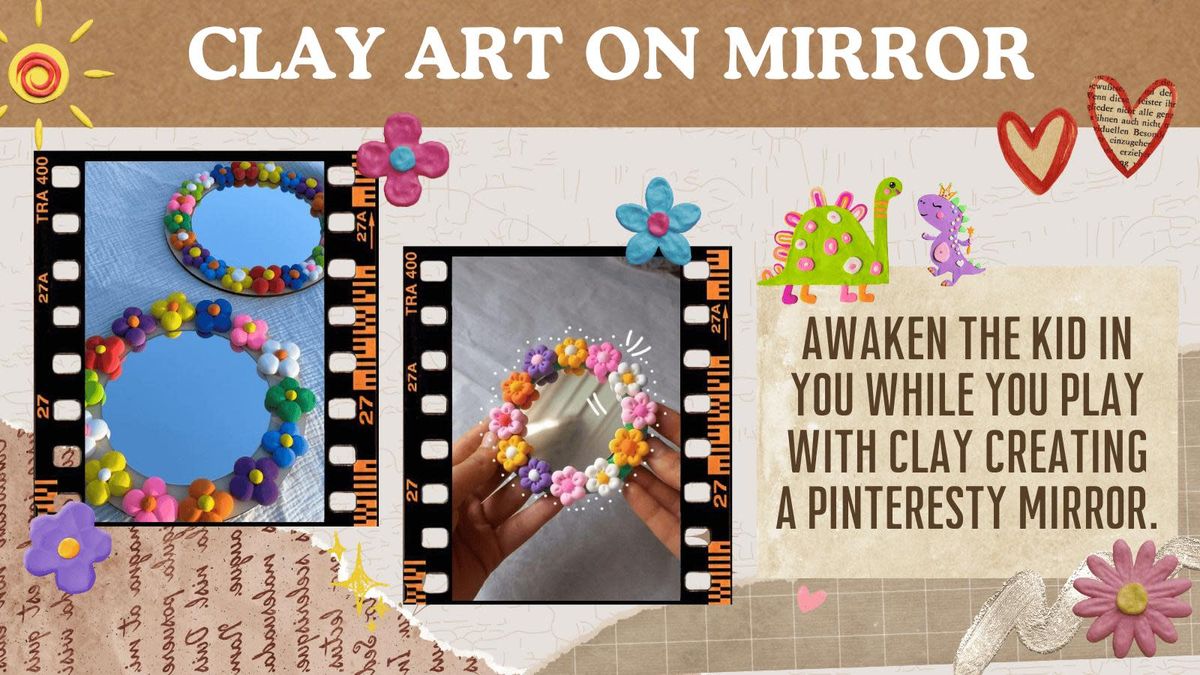 Clay Art on Mirror | Event in Dumdum | AllEvents