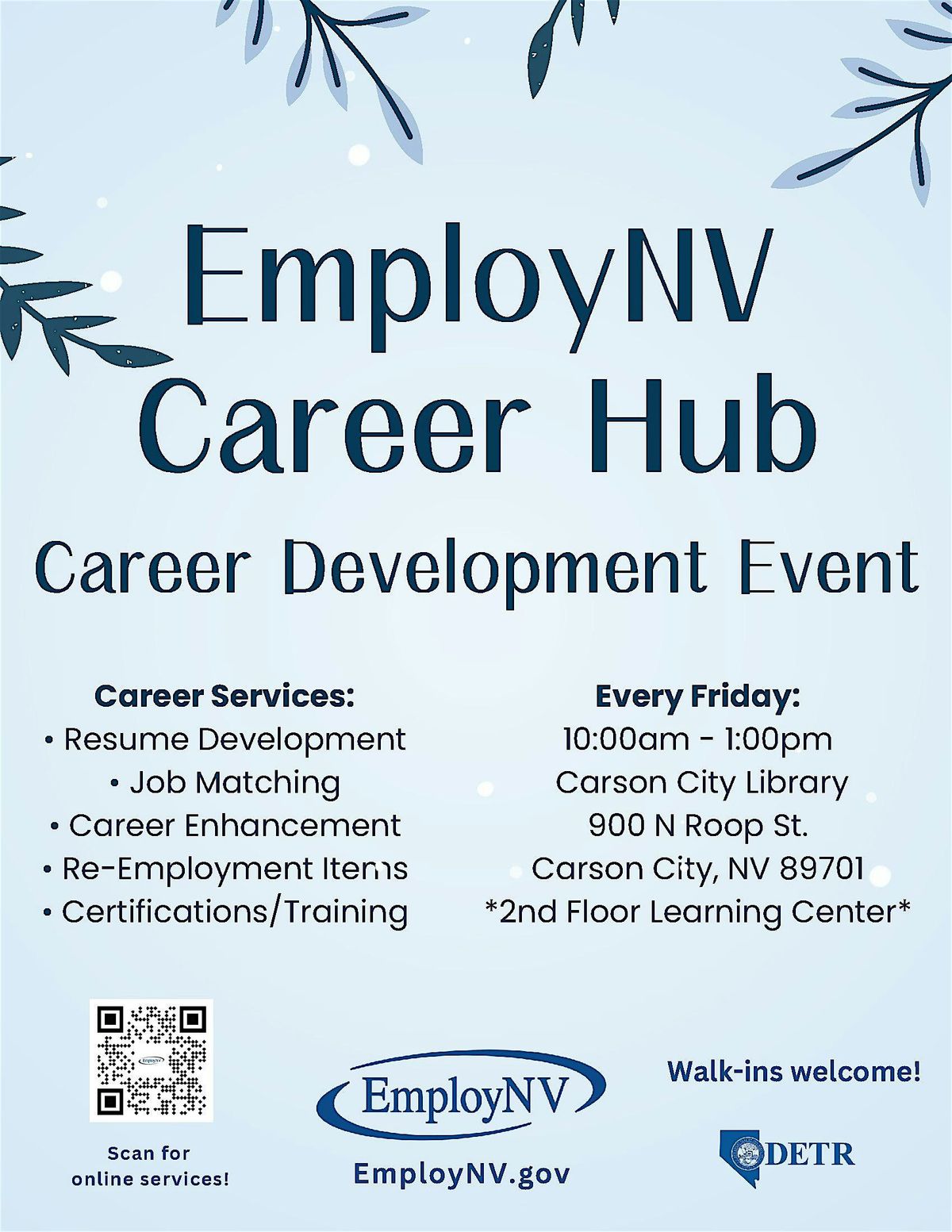 Career Development Event, 5 December | Event in Carson City | AllEvents