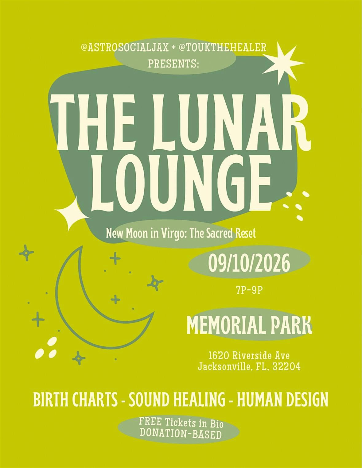 Lunar Lounge: New Moon in Virgo · The Sacred Reset ·, Memorial