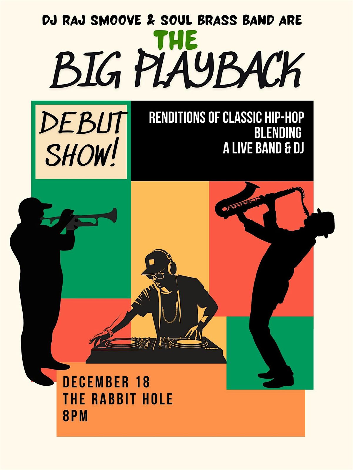 The Big Playback - Debut Show!, 18 December | Event in New Orleans | AllEvents