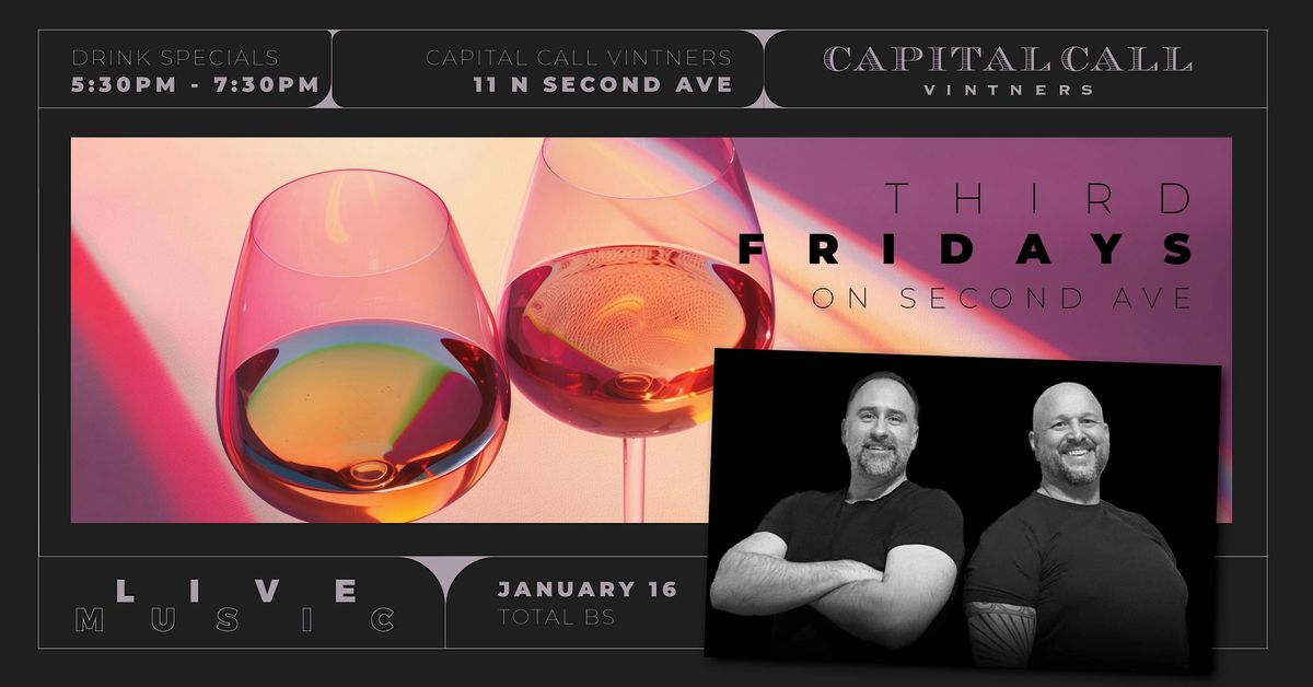 Live Music: Third Fridays on Second Ave, Total BS