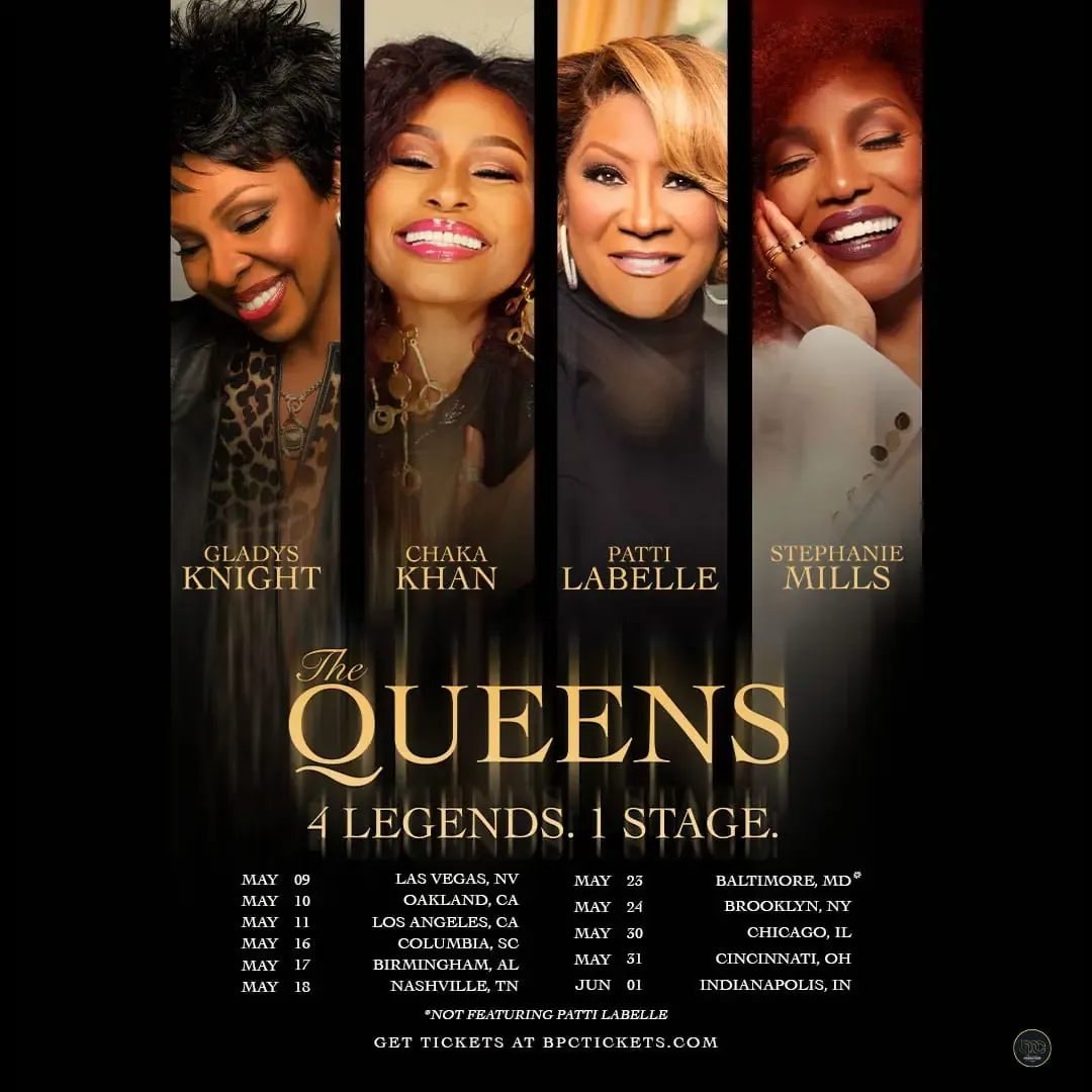 The Queens - Chaka Khan, Patti Labelle, Gladys Knight, and Stephanie Mills at Bridgestone Arena, 18 May | AllEvents