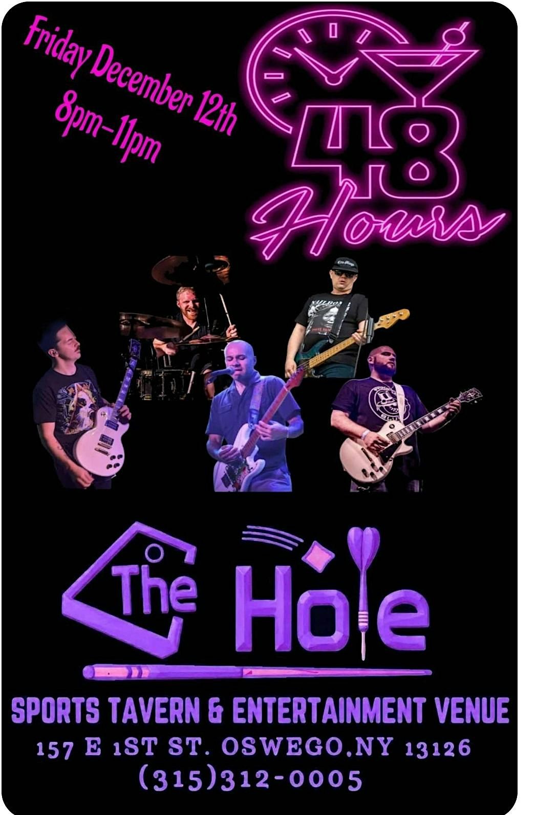 48 Hours Takes Over Oswego’s The Hole, 12 December | Event in Oswego | AllEvents