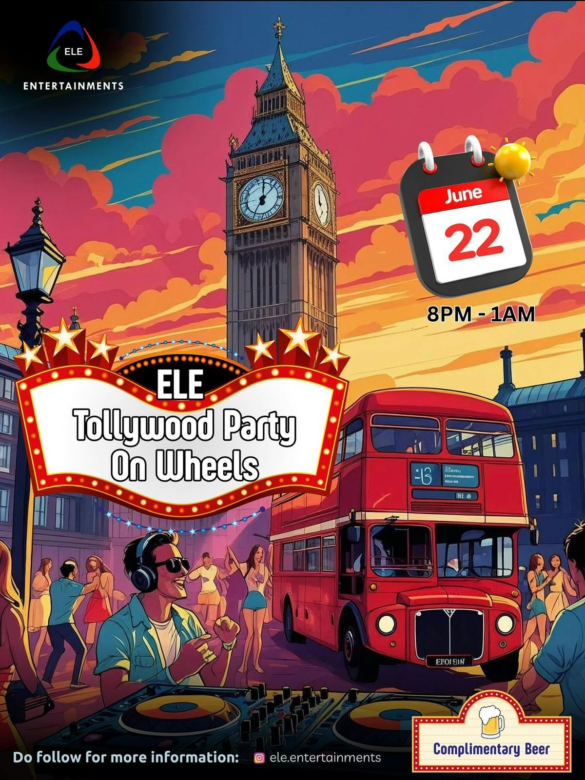 Tollywood BUS Party by ELE.Entertainments | Event in London | AllEvents