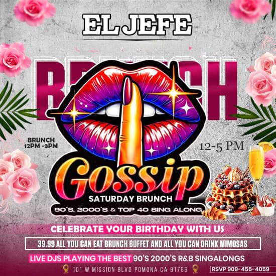 Gossip Brunch, 16 August | Event in Pomona | AllEvents