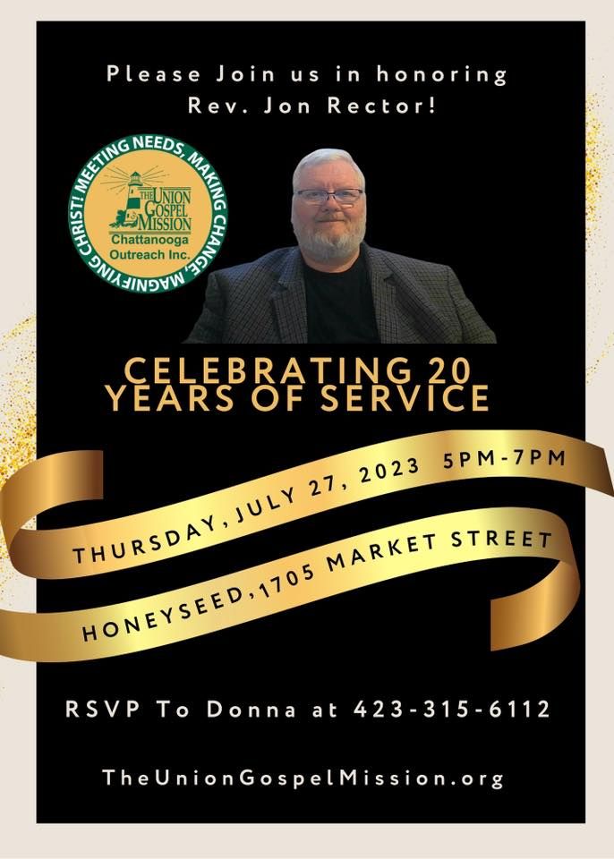 Honoring Rev. Jon Rector for 20 Years of Service, Honey Seed