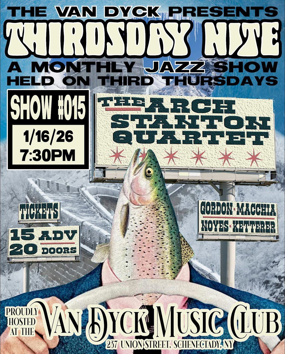 THIRDSDAY NITE #015 The Arch Stanton Quartet, 15 January | Event in Schenectady | AllEvents
