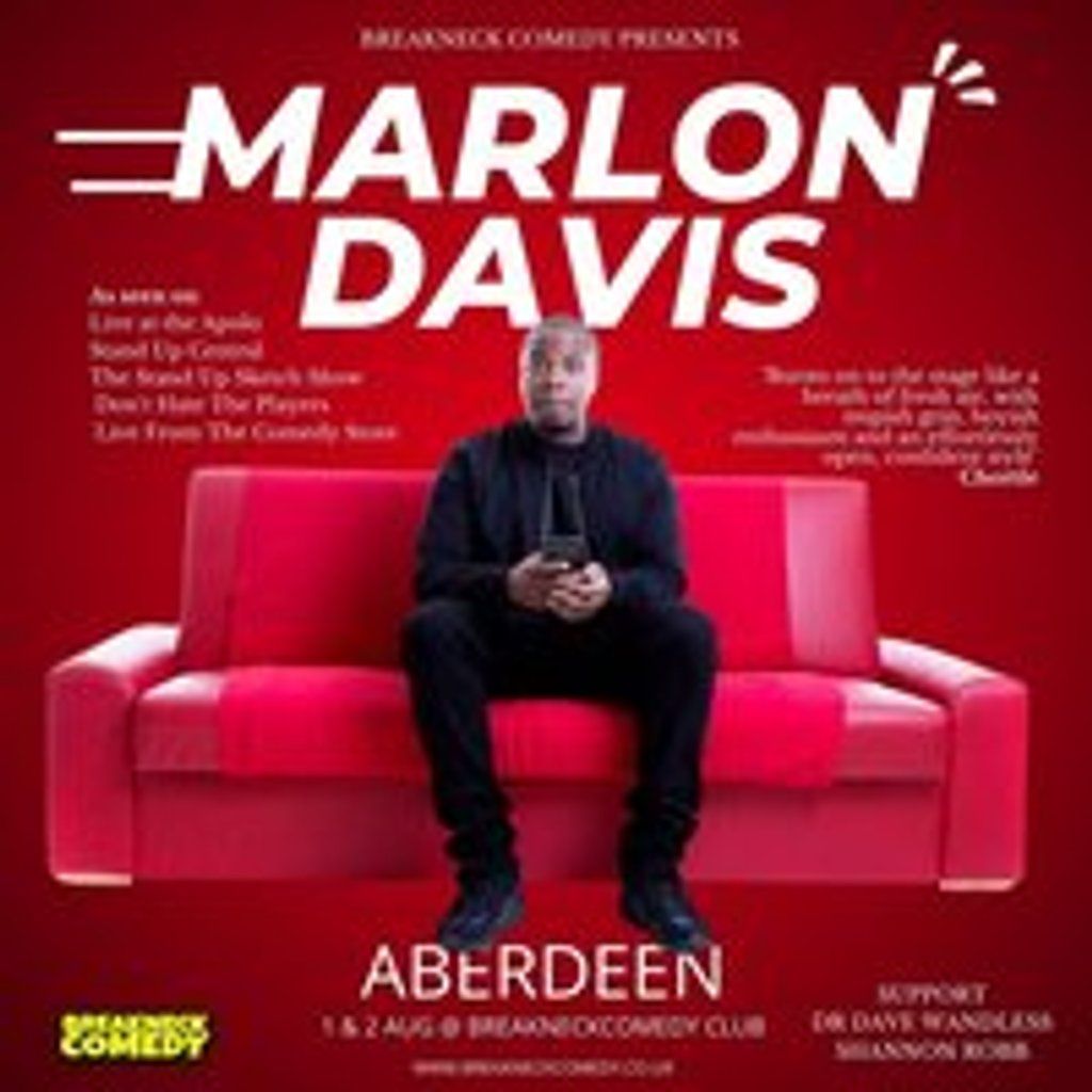 Marlon Davis : Live, 2 August | Event in Aberdeen | AllEvents