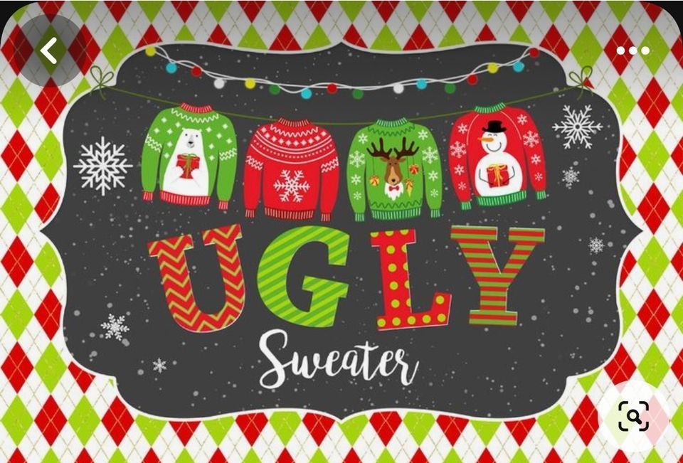 UGLY SWEATER KARAOKE PARTY, TC's pub, Rigby, December 23 to December 24