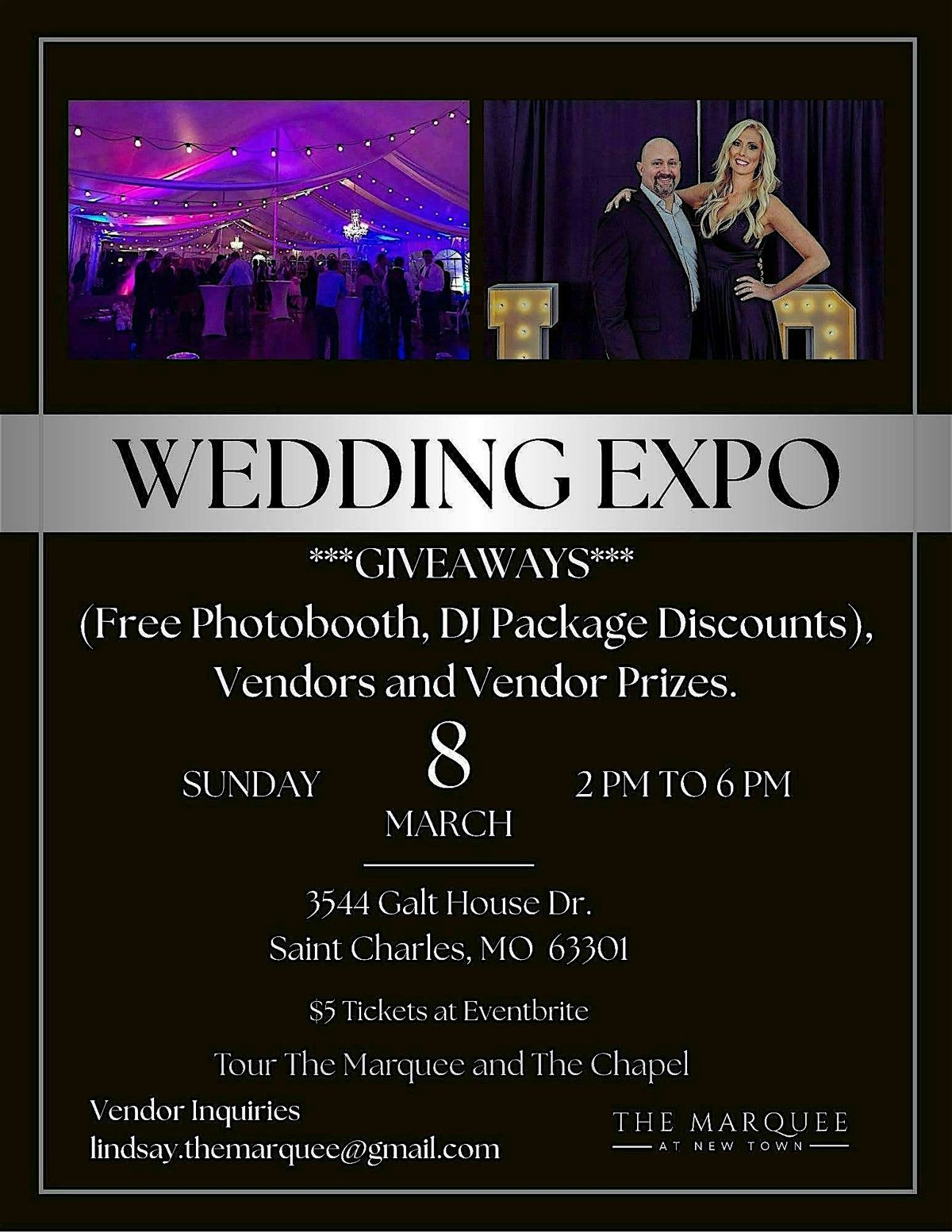 Wedding Expo at The Marquee at New Town, 8 March | Event in Saint Charles | AllEvents